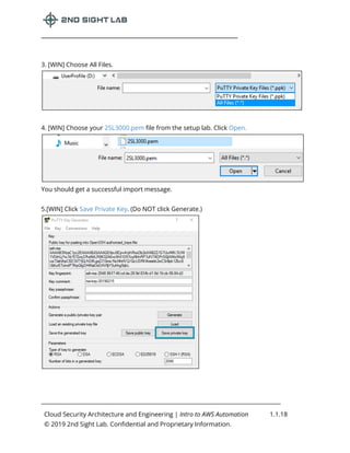 Lab 2 Aws Lab 1.1 Introduction to AWS Automation - 2nd Sight Lab Cloud Security ...