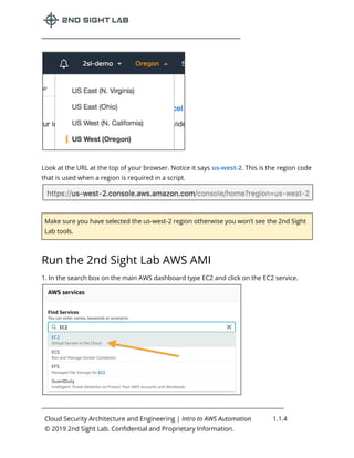 Lab 1.1 Introduction to AWS Automation - 2nd Sight Lab Cloud Security ...