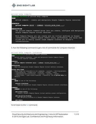 Gcp Engineer Introduction.pdf Lab 1.3 Introduction to GCP Automation - 2nd Sight Lab Cloud Security ...