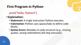 Introduction to Python Programming for Statistics | PDF