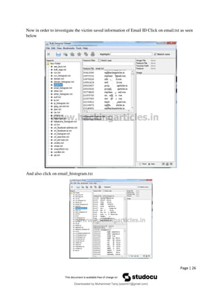 Digital Forensics Lab Experiment 10 Email Forensics