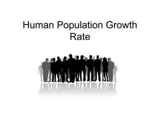 Human Population Growth 
Rate 
 