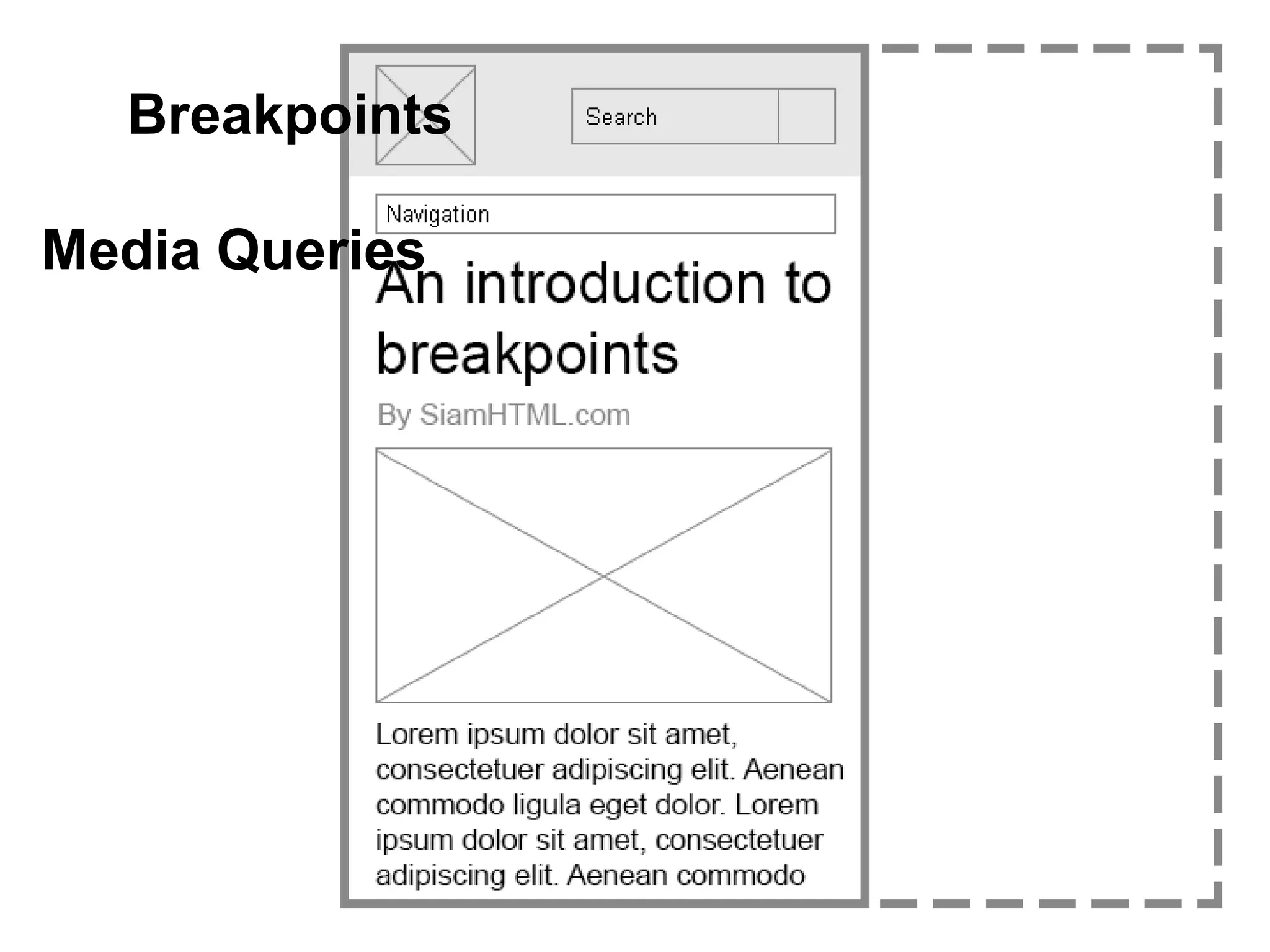 Breakpoints
Media Queries
 