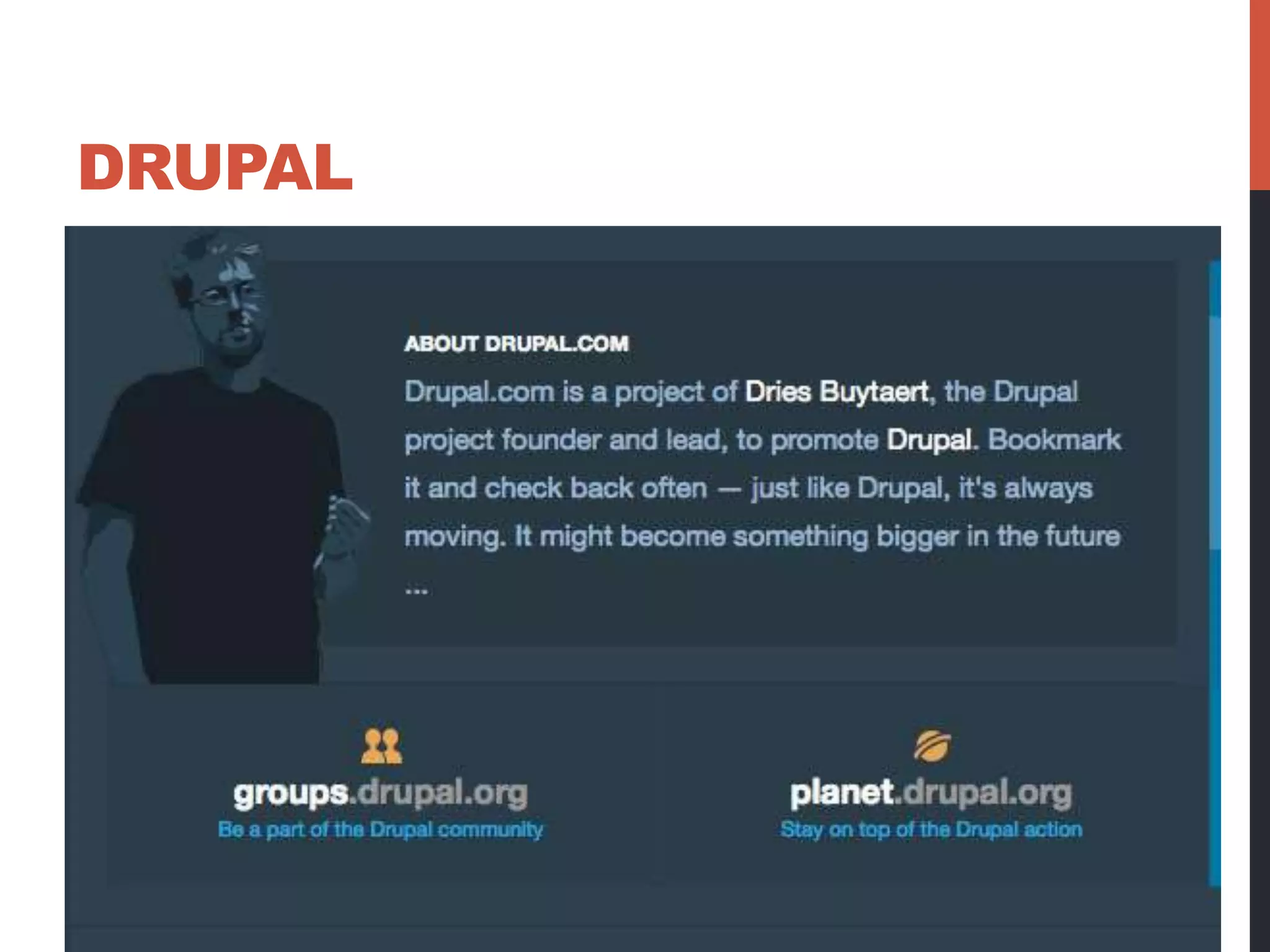 DRUPAL 
 