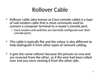 Wired communication devices or cabling.ppt(Networking ) | PPT