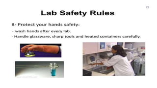 GBSN - Microbiology (Lab 1) Microbiology Lab Safety Procedures | PPTX