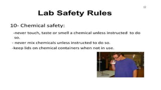 GBSN - Microbiology (Lab 1) Microbiology Lab Safety Procedures | PPTX