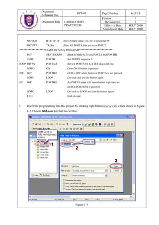 Lab 1 microcontroller | PDF