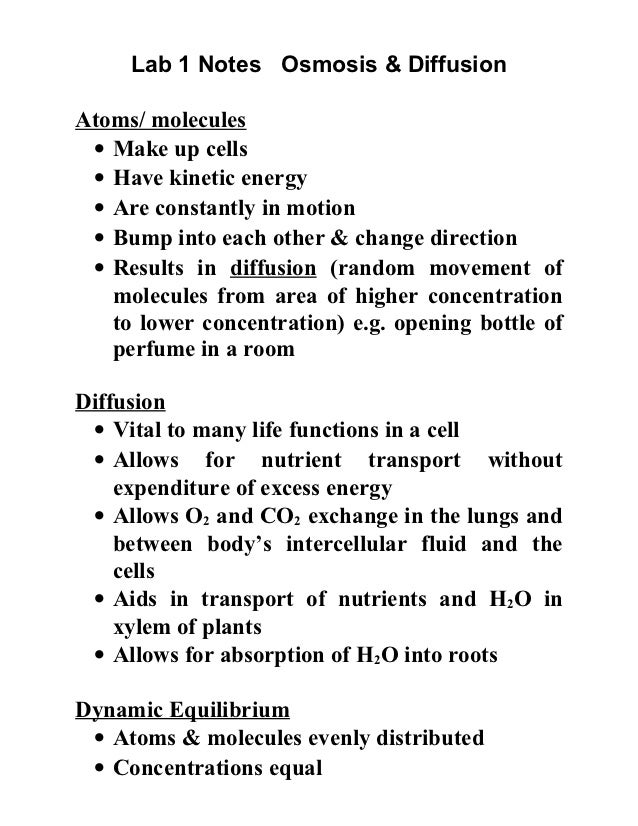 Lab 1 notes osmosis smartboard