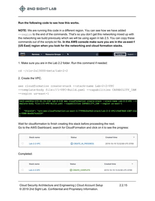 Lab 2.2 DNS In The Cloud - 2nd Sight Lab Cloud Security Class | PDF