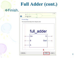 Module-Based Digital Circuit Design and Verification: Full Adder and ...