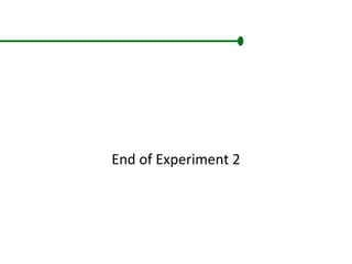 End of Experiment 2
 