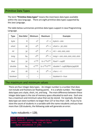 CIS 1403 Lab 2- Data Types and Variables | PDF