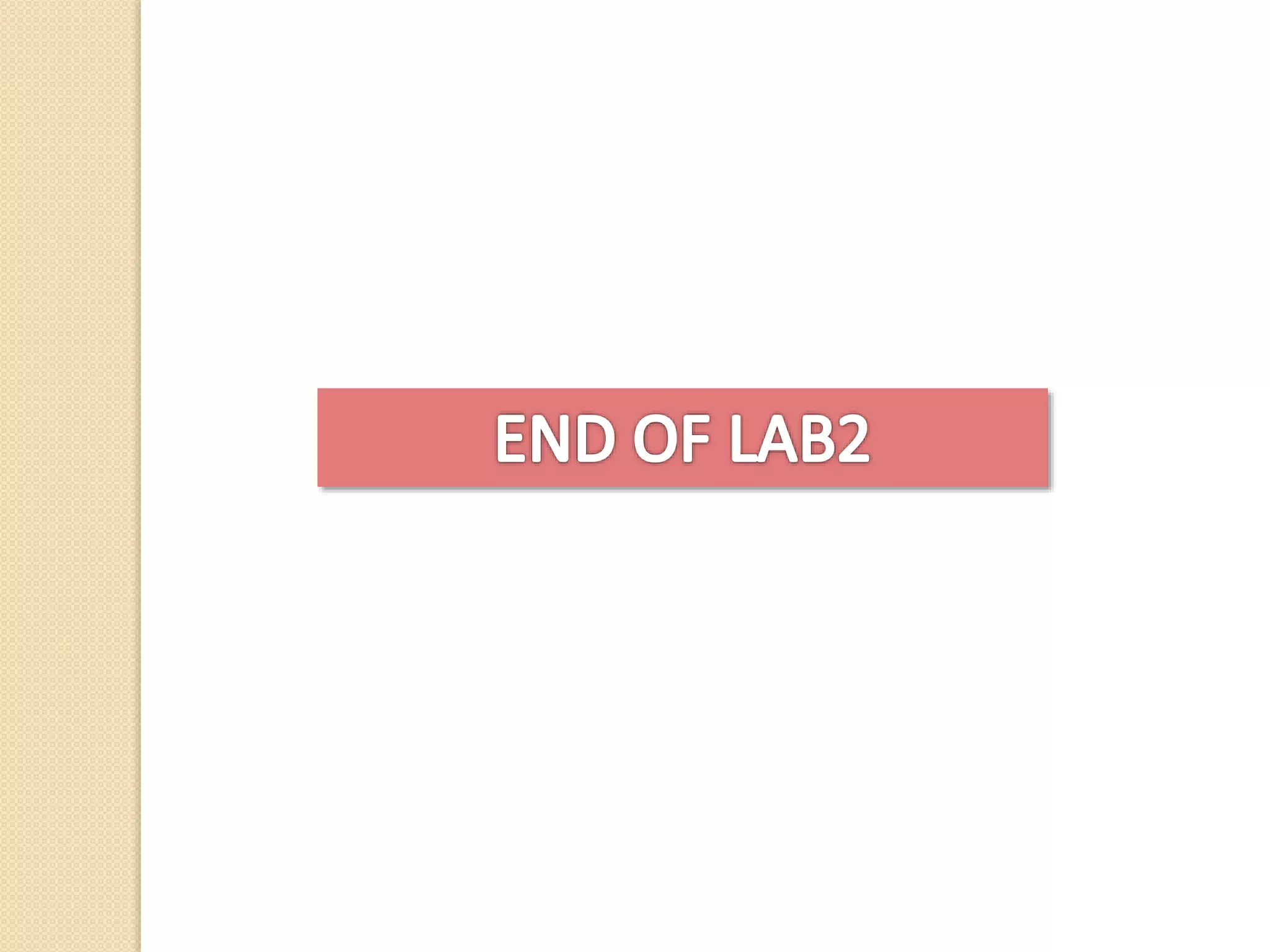 Lab2 ddl commands