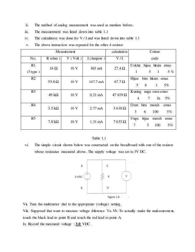 Lab 2 multimeter