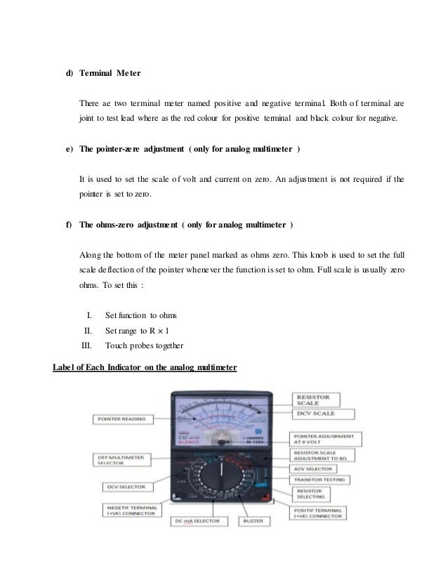 Lab 2 multimeter