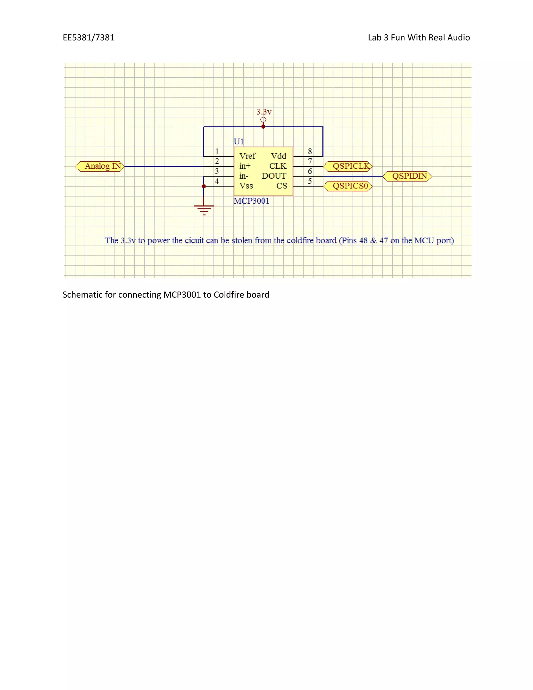 EE5381/7381

Schematic for connecting MCP3001 to Coldfire board

Lab 3 Fun With Real Audio

 