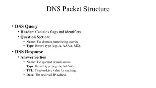 Dns Query Introduction Some basics of DNS in Netwotking and Explained in detail | PPTX