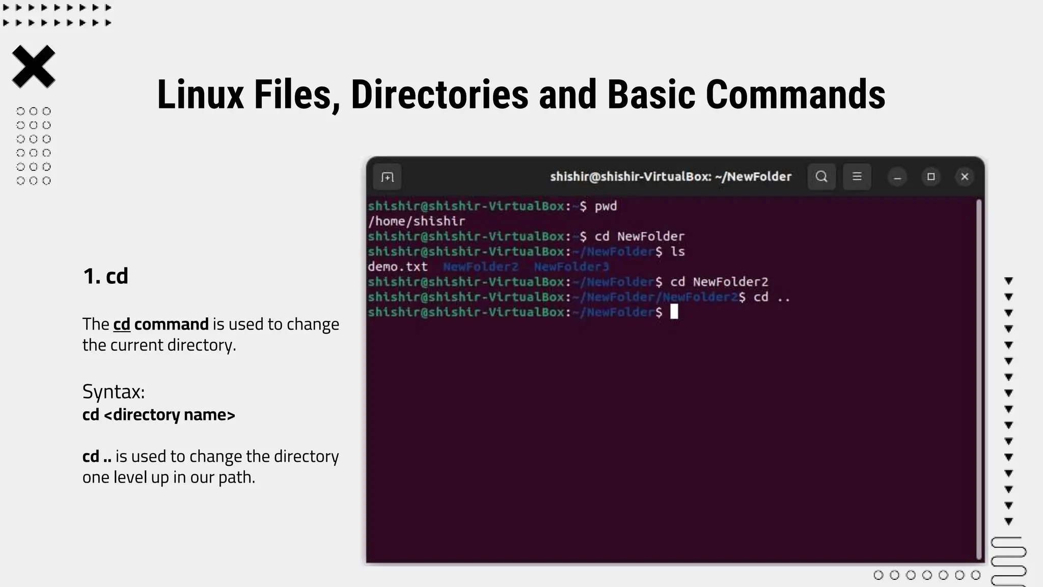 Lab 3 -Linux Files, Directories and Basic Commands.pptx | Operating ...