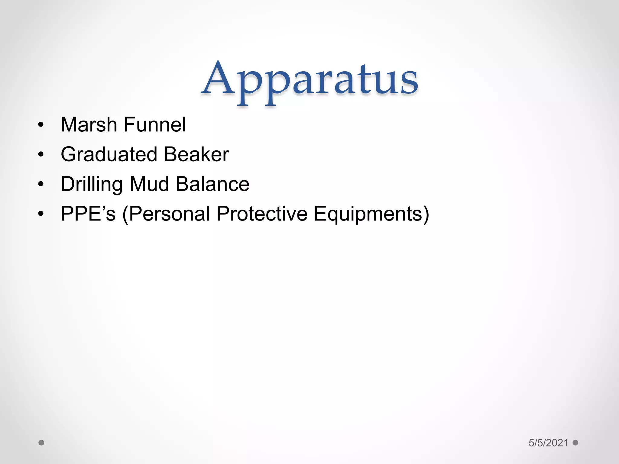 Lab 3 measurement of the viscosity of drilling mud using marsh funnel