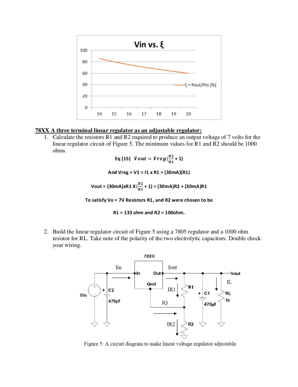 Lab 3 Report Linear Voltage Regulators