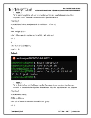 Introduction to base shell scripting | PDF