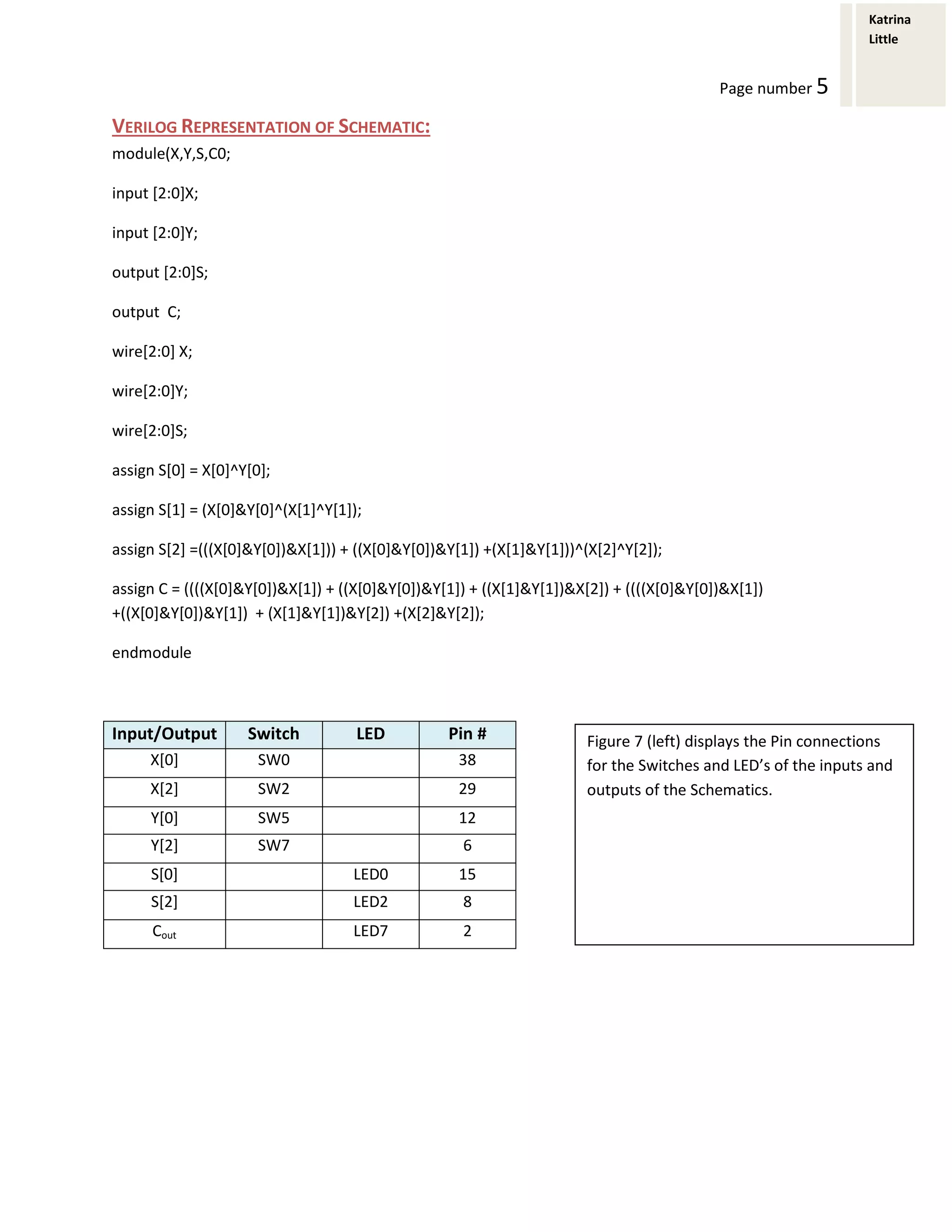 Lab 4 Three-Bit Binary Adder | PDF