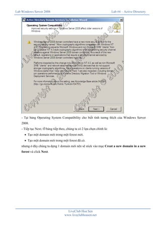 Lab 4 active directory domain services | PDF