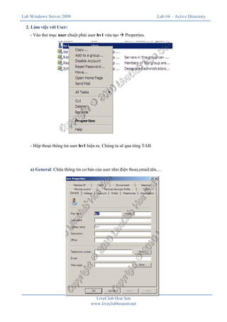 Lab 4 active directory domain services | PDF