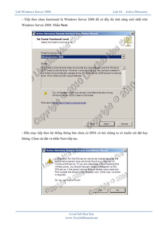 Lab 4 active directory domain services | PDF