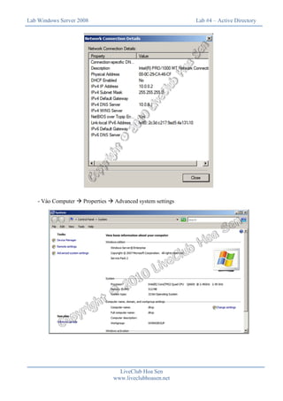 Lab 4 active directory domain services | PDF