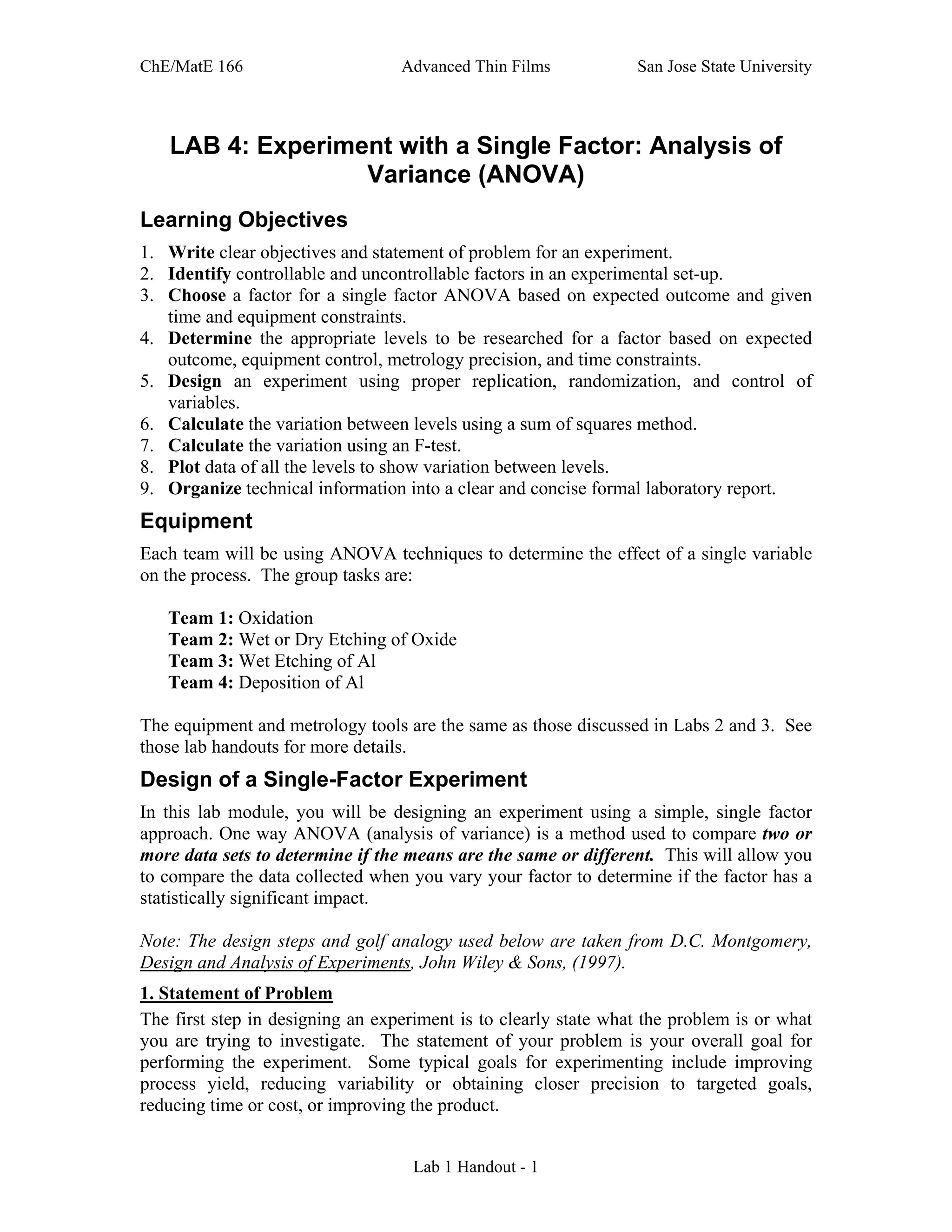 Lab 4 handout 043012 | PDF