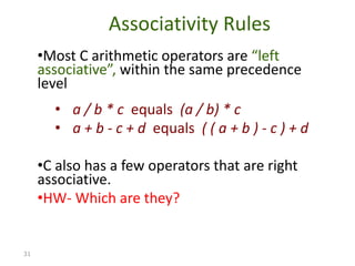 Lab 4 reading material formatted io and arithmetic expressions | PPT