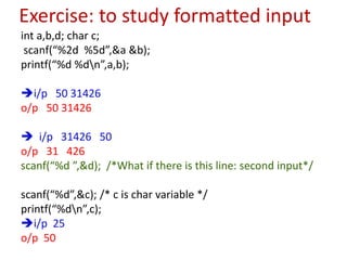 Lab 4 reading material formatted io and arithmetic expressions | PPT
