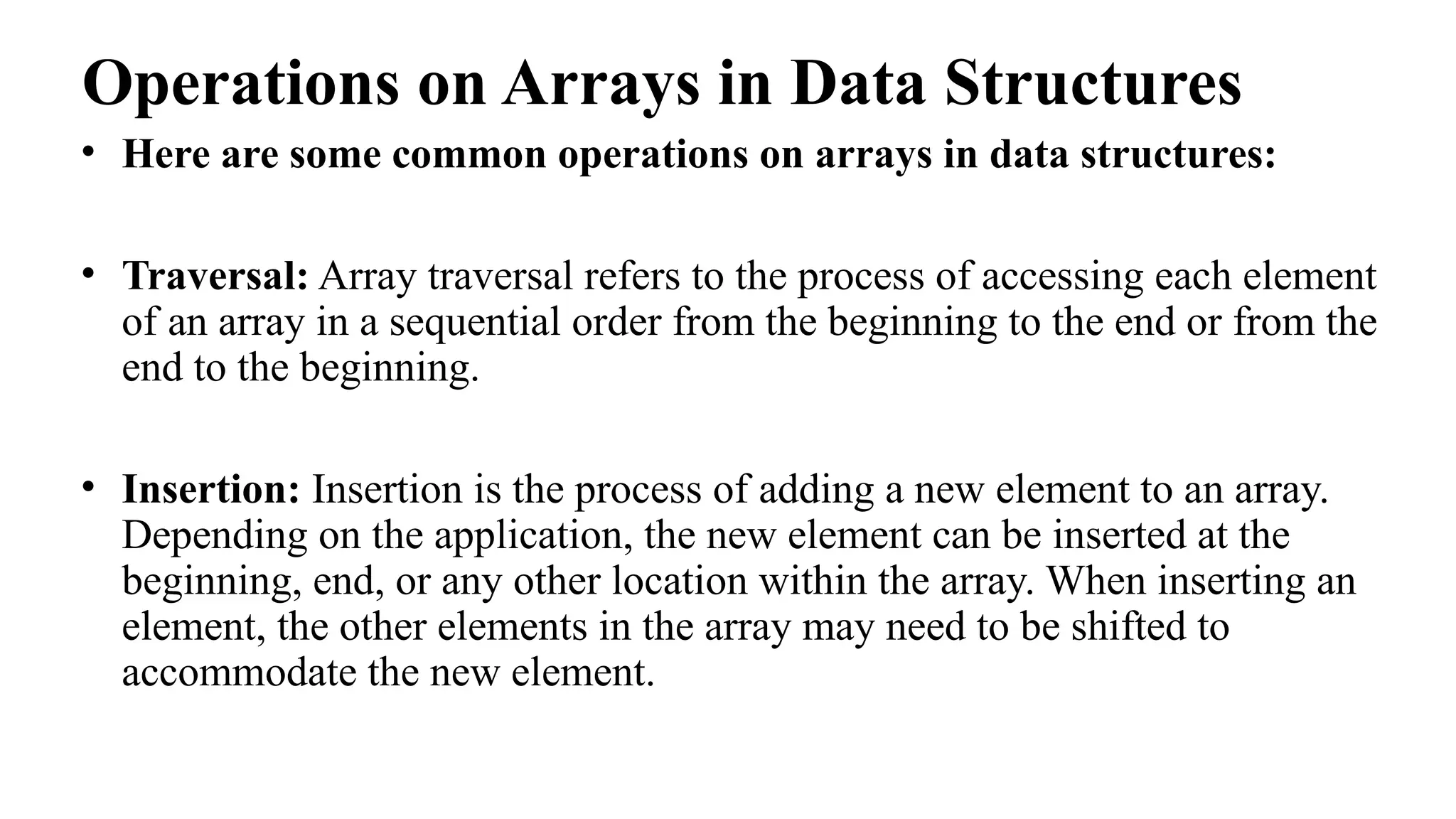 Program Practical to operations on Array | PPT