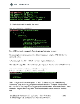 Lab 5.3 Cloud Pentesting - 2nd SIght Lab Cloud Security Class | PDF