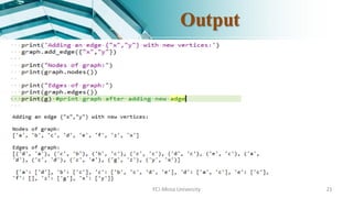 FCI-Minia University 21
Output
 