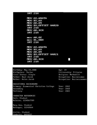 Lab 5 - String Manipulation usingTASM Environment-1.docx