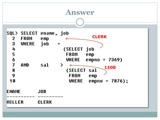Answer
CLERK
1100
 
