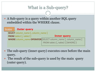 Lab5 sub query | PPT