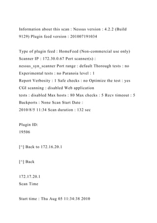 Lab 5 Nessus Vulnerability Scan Report © 2015 by Jone.docx