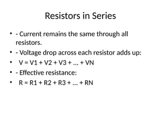 Resistor Lab Ohm's Law & Resistor Circuits Lab Report | PPTX