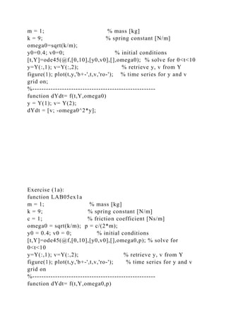 Lab 5 template Lab 5 - Your Name - MAT 275 Lab The M.docx