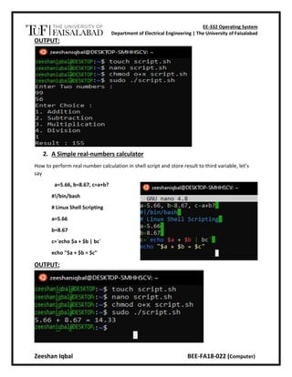 BASH Shell Scripting – Part III &IV | PDF | Operating Systems ...