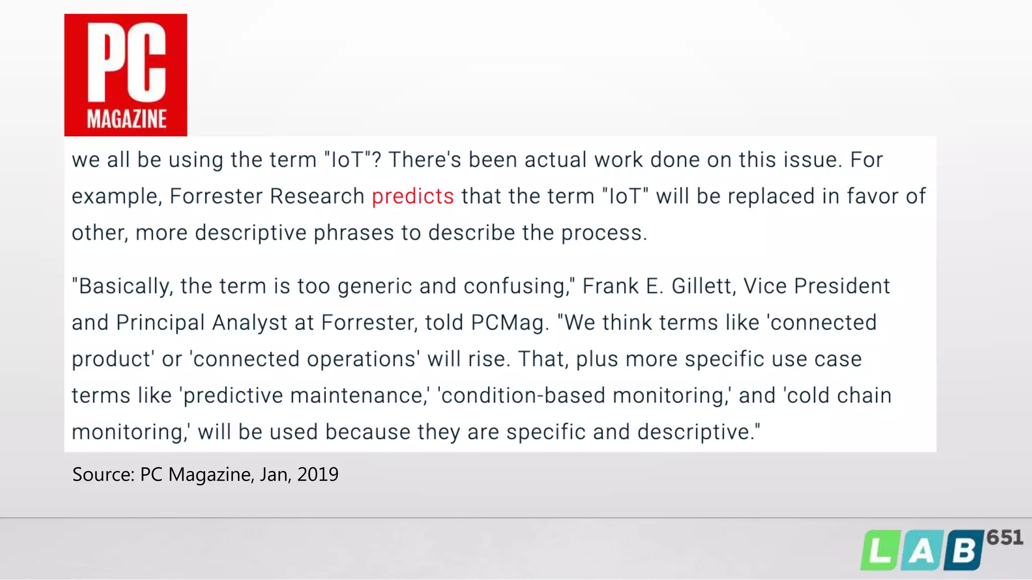Source: PC Magazine, Jan, 2019
 