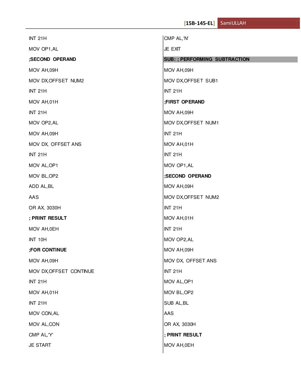 How To Check User Input In 8086 Assembly Language Programming - Vrogue