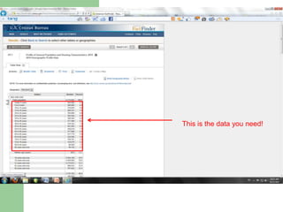 This is the data you need!
 