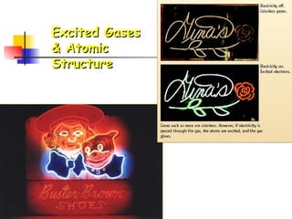 Excited Gases  & Atomic Structure 