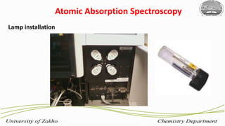 17
Atomic Absorption Spectroscopy
Lamp installation
 
