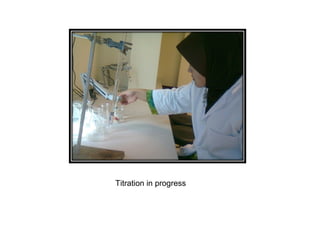 Titration in progress
 